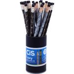 Lápis com Borracha HB N°2 Cis Luxy - Kit ou unidade