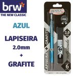 Kit Lapiseira BRW 2.0mm + Grafite Cores Metalizadas - Prata, Dourada, Azul e Rosa