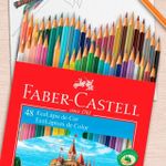 Kit Lápis de Cor Faber Castell - 48 ou 36 Cores