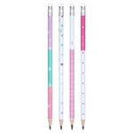 Kit Lápis HB BRW S2 Coração Fofo Rosa