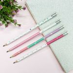 Kit Lápis HB BRW S2 Coração Fofo Rosa