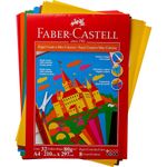 Papel Criativo Faber Castell Folhas Coloridas A4 - Ideal para Origami, Colagens, Scrapbook, Álbum de Recortes