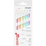 Kit Marca Texto NewPen Slim - Caneta - 16 ou 6 Cores - Pastel e Neon