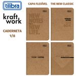 Caderneta Tilibra Kraft Mini Capa Flexível Grampeada - 32 Folhas