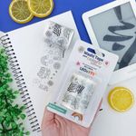 Washi Tape para Colorir LeoArte - Lettering, Doodles, Botânica