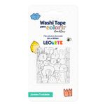Washi Tape para Colorir LeoArte - Lettering, Doodles, Botânica