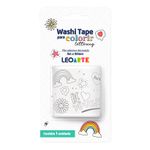 Washi Tape para Colorir LeoArte - Lettering, Doodles, Botânica
