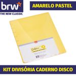 Kit Divisória e Subcapa para Caderno Inteligente Smart Disco BRW - Tons Pastel
