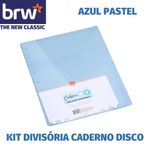 Kit Divisória e Subcapa para Caderno Inteligente Smart Disco BRW - Tons Pastel
