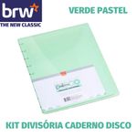Kit Divisória e Subcapa para Caderno Inteligente Smart Disco BRW - Tons Pastel