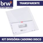 Kit Divisória e Subcapa para Caderno Inteligente Smart Disco BRW - Tons Pastel