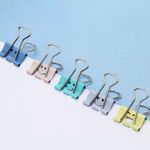 Prendedores de Papel Binder Clips Tom Pastel Emoji Fofo Cis - Kit ou Unidade