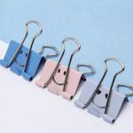 Prendedores de Papel Binder Clips Tom Pastel Emoji Fofo Cis - Kit ou Unidade