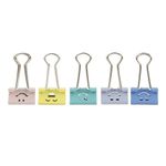Prendedores de Papel Binder Clips Tom Pastel Emoji Fofo Cis - Kit ou Unidade