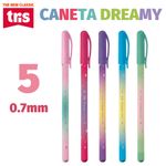 Kit Caneta Tris Dreamy Ponta Fina Degradê Rainbow Coloridas 0.5mm ou 0.7mm
