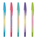 Kit Caneta Tris Dreamy Ponta Fina Degradê Rainbow Coloridas 0.5mm ou 0.7mm