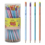 Kit 4 Lápis Leo&Leo HB Good Vibes - Frases Motivacionais - Tom Pastel