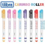 Caneta Carimbo Roller Tilibra Lunix Pastel - Flores, Corações, Tracejado, Nuvem, Patinha, Sol, Lua, Planetas  e Ondulado
