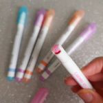 Caneta Carimbo Roller Tilibra Lunix Pastel - Flores, Corações, Tracejado, Nuvem, Patinha, Sol, Lua, Planetas  e Ondulado