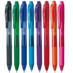 Kit Caneta Pentel Energel X Retrátil Ponta Fina 0,5mm ou 0,7mm