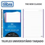 Refil Caderno Universitário Argolado Fichário Tiliflex Tilibra - Pontilhado Quadriculado Colorido