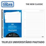 Refil Caderno Universitário Argolado Fichário Tiliflex Tilibra - Pontilhado Quadriculado Colorido