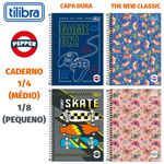 Caderno ou Caderneta Capa Dura ou Flexível Tilibra Pepper 1/4 ou 1/8 - 80 Folhas