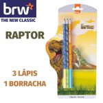 Kit Escolar BRW - Lápis + Borracha - Gatinho - Coração - Rainbow LGBT - Unicórnio - Dinossauro - Tutti Frutti