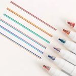Marcador Double Line Traço Duplo BRW Ponta Fina 0.5mm - Caneta Ponta Dupla
