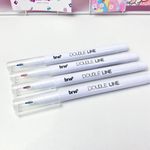 Marcador Double Line Traço Duplo BRW Ponta Fina 0.5mm - Caneta Ponta Dupla