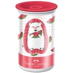 Apontador com Depósito Tubo Faber Castell Mamíferos Animais Fofos