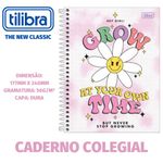 Caderno Colegial Tilibra Good Vibes Capa Dura - 10 Matérias