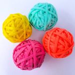 Kit Elástico Colorido Tilibra Bolinha - 90 unidades - Autismo Ligas