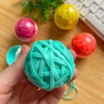 Kit Elástico Colorido Tilibra Bolinha - 90 unidades - Autismo Ligas