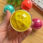 Kit Elástico Colorido Tilibra Bolinha - 90 unidades - Autismo Ligas