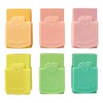 Borracha Leo&Leo Tom Pastel com Capa Protetora - Kit ou Unidade