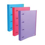 Fichário Dello A4 Color Rosa ou Roxo
