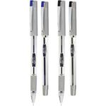 Caneta Gel Jocar Office Boss Ponta Fina 0.55mm - Azul e Preta - Executiva