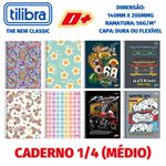 Caderno ou Caderneta Tilibra D+ 1/4 Capa Dura ou Flexível - 96 ou 48 Folhas