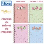 Caderno ou Caderneta Tilibra Mellow 1/4 ou 1/8 - 80 Folhas - Capivara, Sapinho, Porco Espinho e Caracol