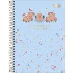 Caderno ou Caderneta Tilibra Mellow 1/4 ou 1/8 - 80 Folhas - Capivara, Sapinho, Porco Espinho e Caracol