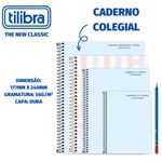 Caderno Colegial Tilibra Soho Tom Pastel Frases Capa Dura - 10 Matérias