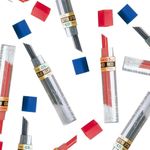 Grafite Colorido para Lapiseira Pentel - 0.7mm ou 0.5mm - Azul e Vermelho