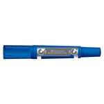 Marcador Permanente Faber Castell Duas Pontas - Ponta Redonda e Chanfrada