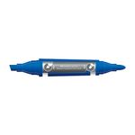 Marcador Permanente Faber Castell Duas Pontas - Ponta Redonda e Chanfrada