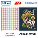 Caderno ou Caderneta Tilibra D+ 1/4 Capa Flexível Brochura - 48 Folhas
