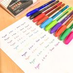 Kit Caneta Colorida Jocar Office Hyper 1mm - Estojo com 10 ou 4 Cores