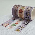 Fita Adesiva Washi Tape BRW Cristal - Panda, Coração, Flores, Gatinhos