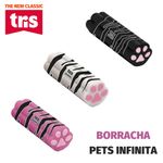Borracha Tris Pets Infinita Holic de Patinha - Preta, Rosa ou Branca