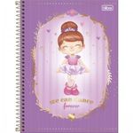 Caderno Universitário Capa Dura Tilibra La Liz Menininha Fofa Tom Pastel - 10 Matérias